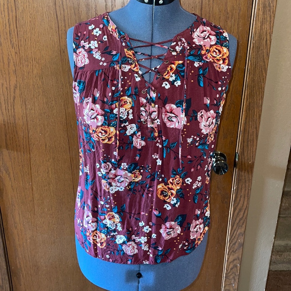 Cute floral tank top